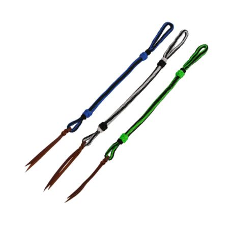 Dressurgerte Umbria Equitazione, geflochtenes Nylon mit Glitzereffekt