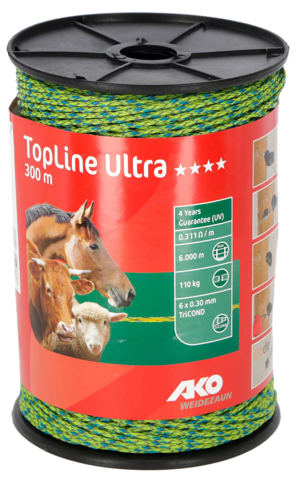 Weidezaunlitze TopLine Ultra AKO