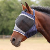 Shires FlyGuard Pro feines Netz-Fliegenmaske ohne Ohren - Marine