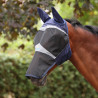 Shires FlyGuard Pro Fliegenschutzmaske aus feinem Netz mit Ohren und eckiger Nase - Marine