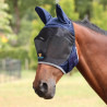 Shires FlyGuard Pro Deluxe Fliegenmaske mit Ohren - Marine