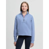 LeMieux Young Rider Vianne Sweatshirt mit Reißverschlusskragen - Puderblau