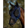 Weatherbeeta ComFiTec Luxe Stretch Fliegenschutzmaske mit Ohren und Nase - Marine / Schwarz