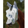 Weatherbeeta ComFiTec Hexi Shield Ride Fliegenmaske mit Ohren und Nase - Silber