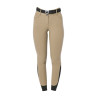 Damen-Reithose Equestro, Knie-Grip, High Waist - Weihrauch
