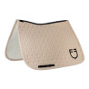 Equestro Dressurschabracke mit Würfelsteppung - Oxford-Tan