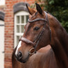Dressurzaum mit Reithalfter Opus 180M Shires Velociti Lusso - Havanna