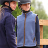 Fleeceweste Core junger Reiter Shires Aubrion - Blau