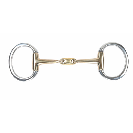 Olivenkopfgebiss mit flachem Ring aus Messinglegierung mit Pastille Shires