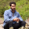 Herren-Fleecepullover mit Halbreißverschluss Shires Aubrion Core - Blau