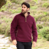 Herren-Fleecepullover mit Halbreißverschluss Shires Aubrion Core - Bordeaux