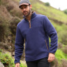 Herren-Fleecepullover mit Halbreißverschluss Shires Aubrion Core - Marine