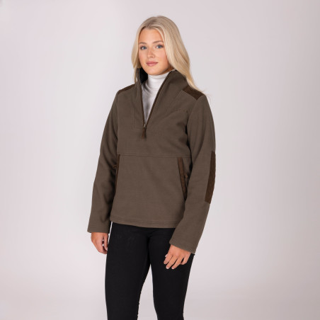 Unisex Fleece mit Viertelreißverschluss Shires Aubrion Heritage