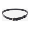 LeMieux Kudos Flash Lackleder-Sattelgurt - Schwarz / Silber