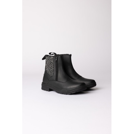 Jodhpur-Stiefeletten Horze Sporty aus veganem Leder mit Kristalleffekt-Elementen