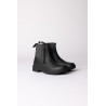 Jodhpur-Stiefeletten Horze Sporty aus veganem Leder mit Kristalleffekt-Elementen - Schwarz