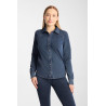 Horze Ulrika Westernhemd Damen - Denimblau