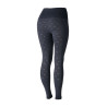 Horze Reitleggings Vanessa Damen nahtlos mit Vollbesatz aus Silikon - Denim