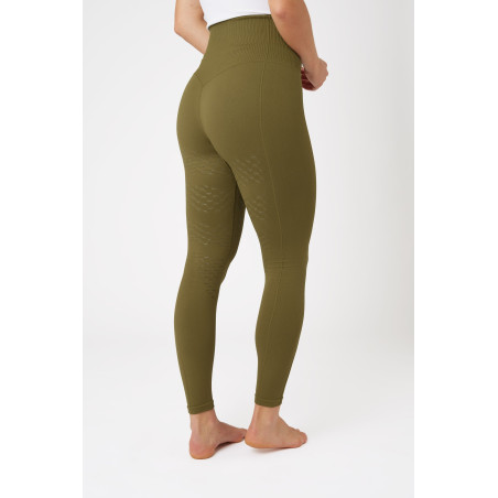Damen-Reitleggings Horze Melissa, nahtlos und thermisch