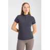 Damen-Trainings-T-Shirt Horze Emmie, kühlend, kurzärmelig - Marine-Odyssee
