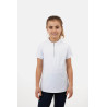 Horze Mina Young Rider Trainingsshirt - Weiß / Türkisblau