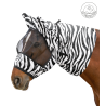 Zebra-Fliegenschutzmaske Waldhausen - Schwarz / Weiß
