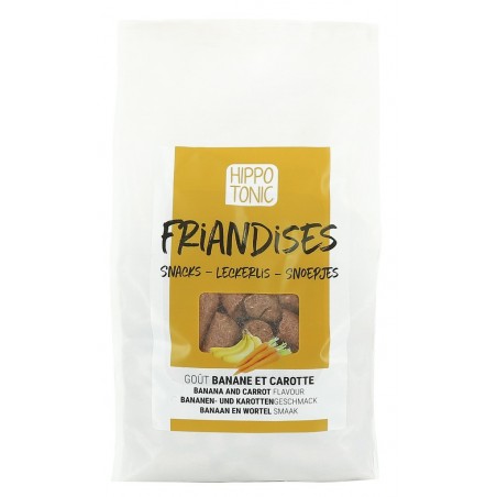 Hippo-Tonic Bonbons für Pferde mit Bananen- und Karottengeschmack