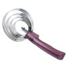 Runde Metallstriegel mit Griff Imperial Riding - Dunkles Metallic-Mauve