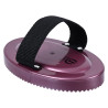 PVC-Striegel mit Griff Imperial Riding - Dunkles Metallic-Mauve