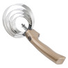 Runde Metallstriegel mit Griff Imperial Riding - Dunkles Metallic-Taupe