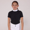Turniershirt Optima LX junger Reiter Shires Aubrion - Schwarz