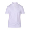 Herren-Turnierhemd mit Reißverschluss Optima MX Shires Aubrion - Weiß