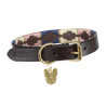 Hundehalsband Drover Polo Shires Digby & Fox - Marine / Rosa / Natur