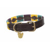 Hundehalsband Drover Polo Shires Digby & Fox - Gelb / Dunkelgrün / Violett