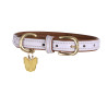 Gepolsterte Lederhundehalsband Shires Digby & Fox - Llilas