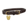 Rundes Lederhundehalsband Shires Digby & Fox - Braun