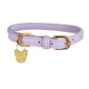 Rundes Lederhundehalsband Shires Digby & Fox - Llilas
