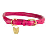 Rundes Lederhundehalsband Shires Digby & Fox - Pink
