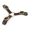 Shires Velociti Gara dreifach verstellbarer Leder-Coupler - Braun