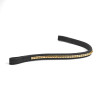 Stirnband mit Nieten Shires Velociti Rapida - Schwarz / Messing