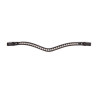 Schmuckstirnband mit irisierenden Strasssteinen Shires Velociti Gara - Braun
