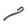 Breites Stirnband mit Strass Shires Velociti Gara - Braun / Gold