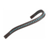 Breites Stirnband mit Strass Shires Velociti Gara - Braun / Grün