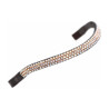 Breites Stirnband mit Strass Shires Velociti Gara - Pfirsich / Braun