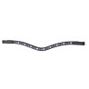 Shires Velociti Gara Stirnband in drei Farben - Schwarz / Blau