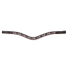 Shires Velociti Gara Stirnband in drei Farben - Braun / Kirschrot