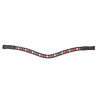 Shires Velociti Gara Stirnband in drei Farben - Schwarz / Rot
