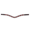 Shires Velociti Gara Stirnband in drei Farben - Braun / Rot