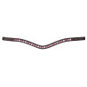 Shires Velociti Gara Stirnband in drei Farben - Braun / Rosa
