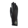 Kinder-Reithandschuhe Shires Aubrion Aero FlexFit - Schwarz